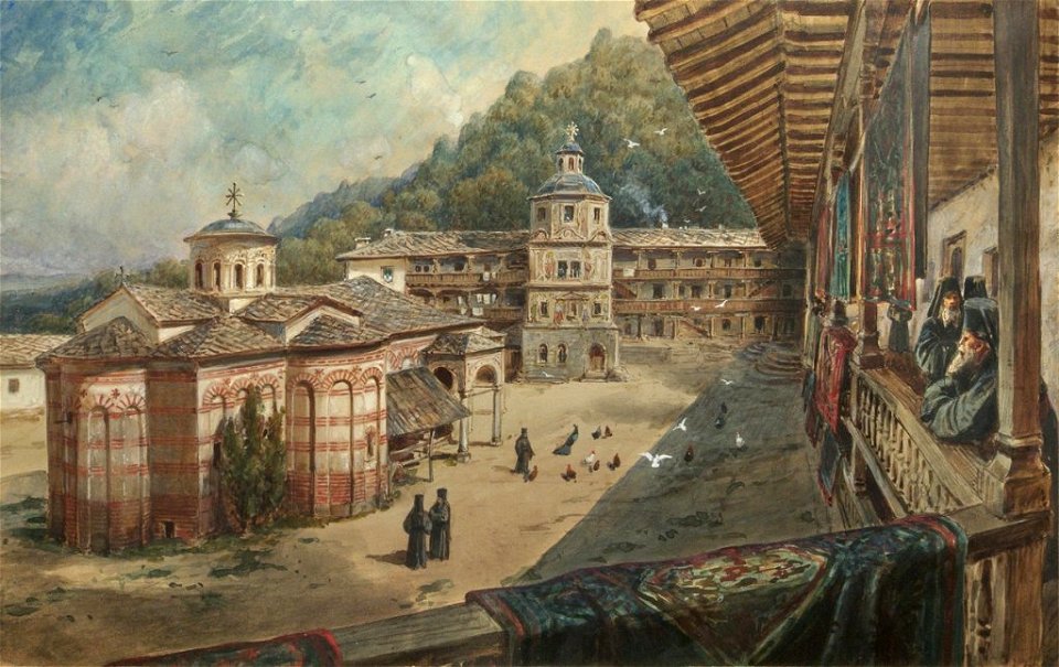 Troyan Monastery by Felix Kanitz, 1885
