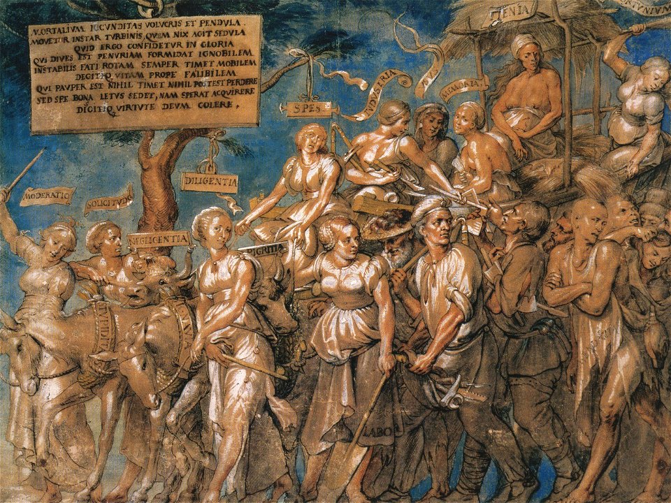 Triumph of Poverty, by Lucas Vorstermann the Elder, after Hans Holbein the Younger