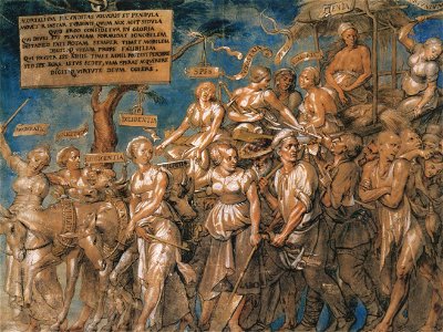 Triumph of Poverty, by Lucas Vorstermann the Elder, after Hans Holbein the Younger