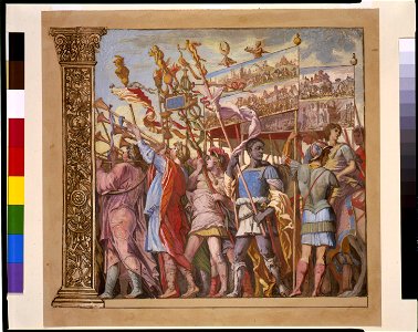 Triumph(us) Caesaris (The triumph of Julius Caesar), plate 1 LCCN93516056