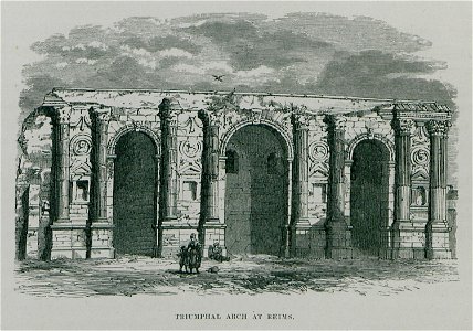 Triumphal Arch at Reims - Texier Charles - 1864