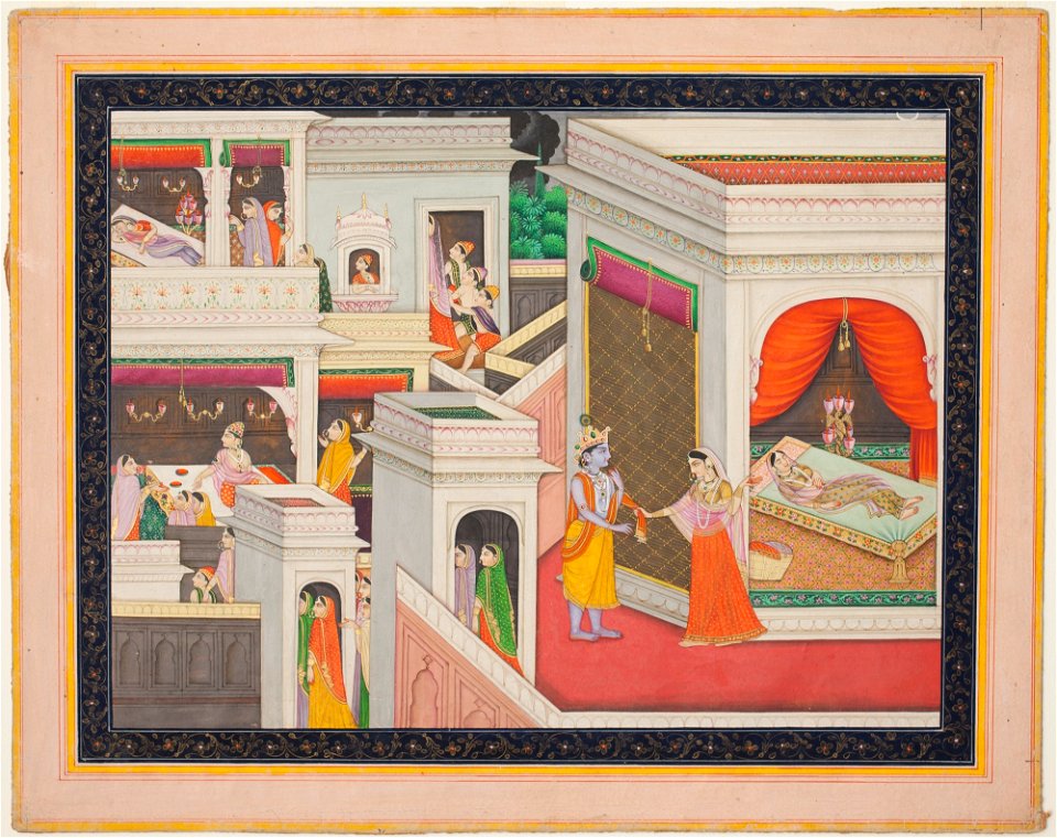Unknown (Indian) - Palace Scene at Night - F70.153 - Detroit Institute of Arts