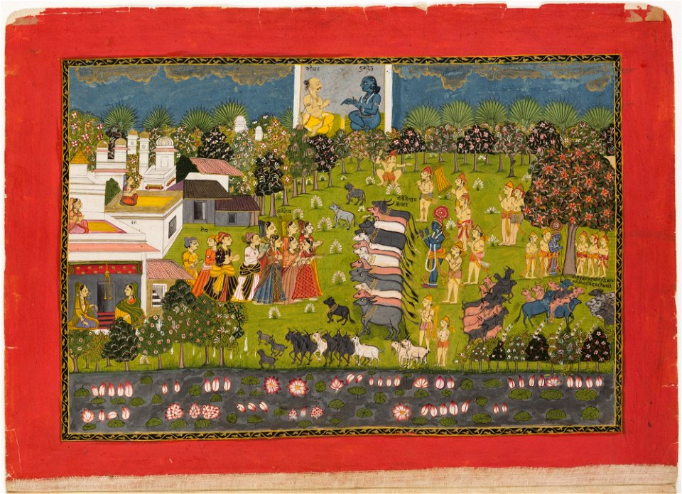 Unknown (Indian) - Cow Worship - 70.778.A - Detroit Institute of Arts
