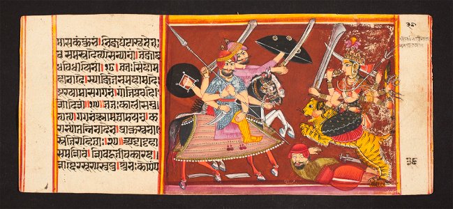 Unknown (Indian) - Legend of Durga - 73.296.36B - Detroit Institute of Arts