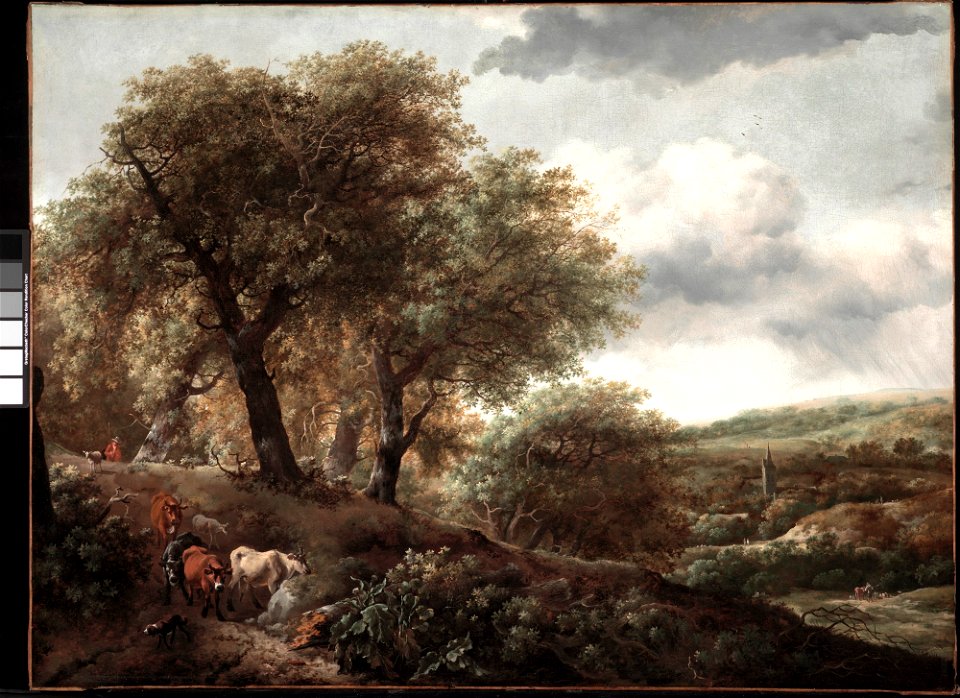 Unknown (Dutch) - Wooded Hillside with Cattle - 51.232 - Detroit Institute of Arts