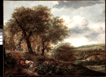 Unknown (Dutch) - Wooded Hillside with Cattle - 51.232 - Detroit Institute of Arts