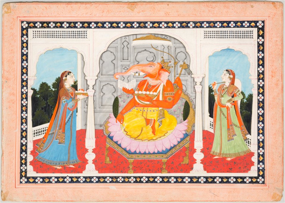 Unknown (Indian) - Adoration of Ganesha - 69.417 - Detroit Institute of Arts