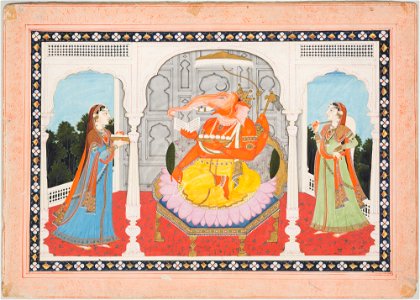 Unknown (Indian) - Adoration of Ganesha - 69.417 - Detroit Institute of Arts
