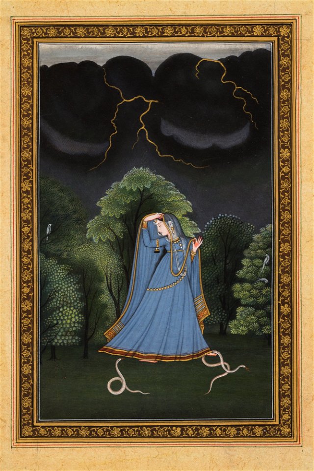 Unknown (Indian) - Miniature - Woman with Snakes - 2014.22 - Detroit Institute of Arts