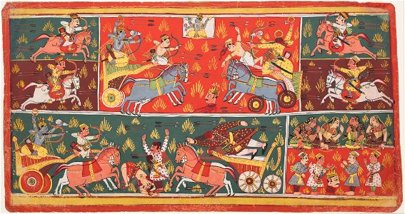 Unknown (Indian) - Scenes from the Mahabharata - 73.279.A - Detroit Institute of Arts
