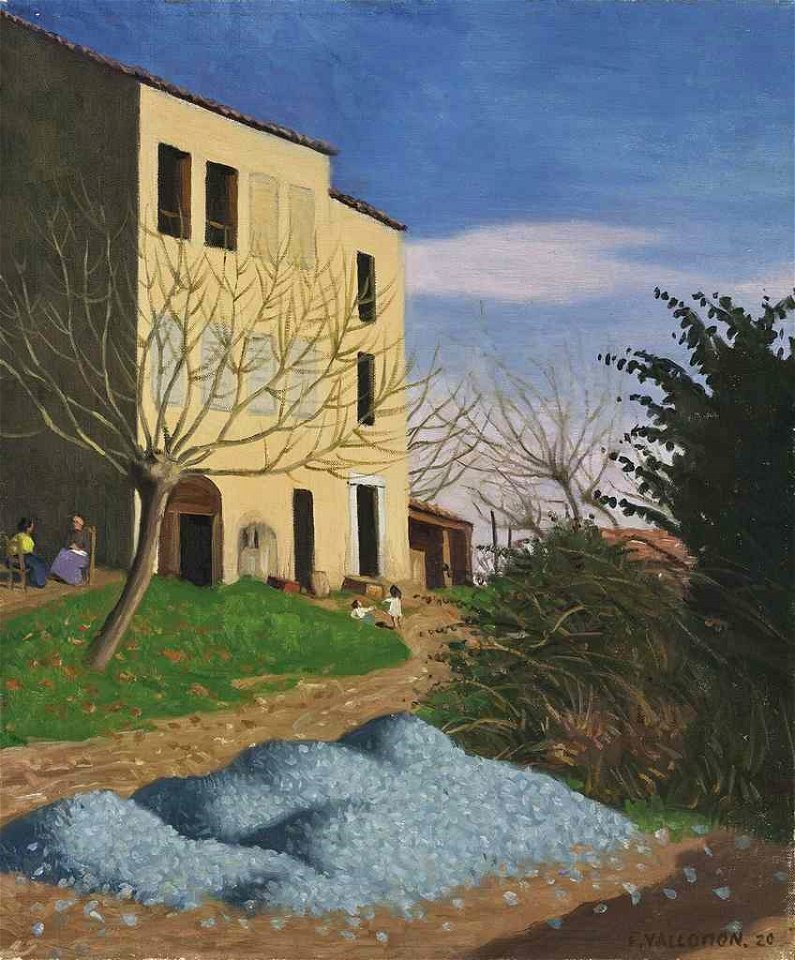 Vallotton - Maison au soleil, cailloux bleus, 1920, 5413630