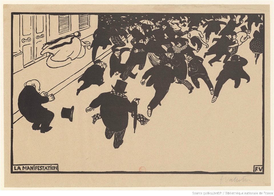 Vallotton - La manifestation, btv1b6951664j