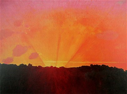 Vallotton Sonnenuntergang 1910. Free illustration for personal and commercial use.