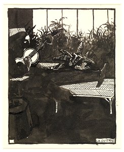 Vallotton - Les instruments de musique La Guitare, 1896, 1973-0029