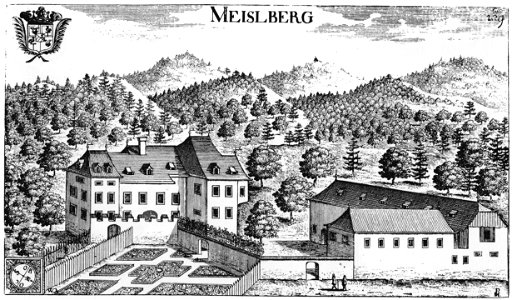 Valvasor MEISLBERG 1680 Kupferstich