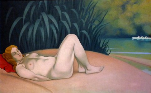 Vallotton, Femme nue dormant au bord de l'eau (2)