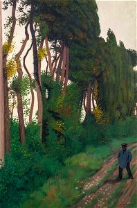 Vallotton - Paysage au paysan, Honfleur, 1912, 186