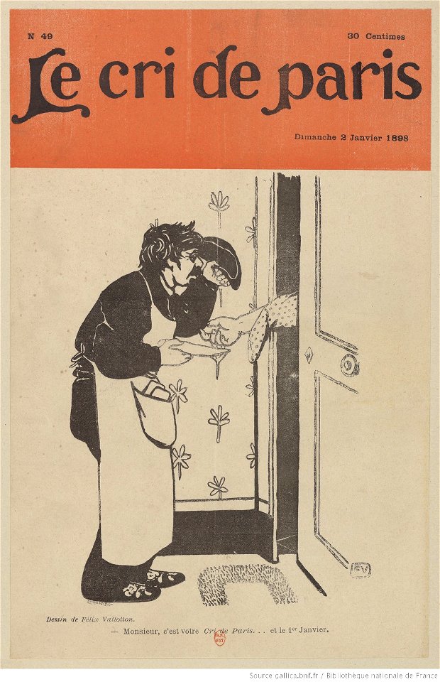 Vallotton - Le cri de Paris. Dimanche 2 janvier 1898, btv1b6951766q