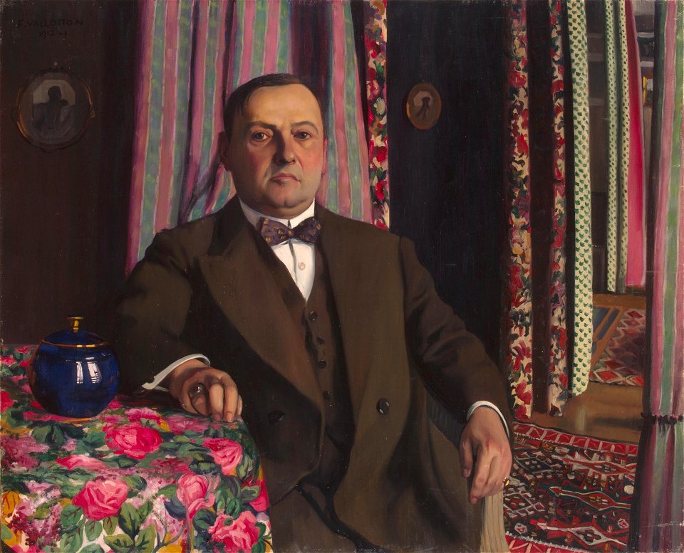 Vallotton - Portrait of Georges Haasen, 1913, ГЭ-4901