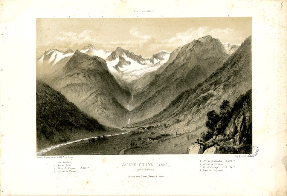 Vallée du Lys (1100 m) (près Luchon) - Fonds Ancely - B315556101 A GORSE 7 007