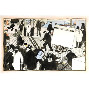 Vallotton - SCÈNE DE RUE, lot.25