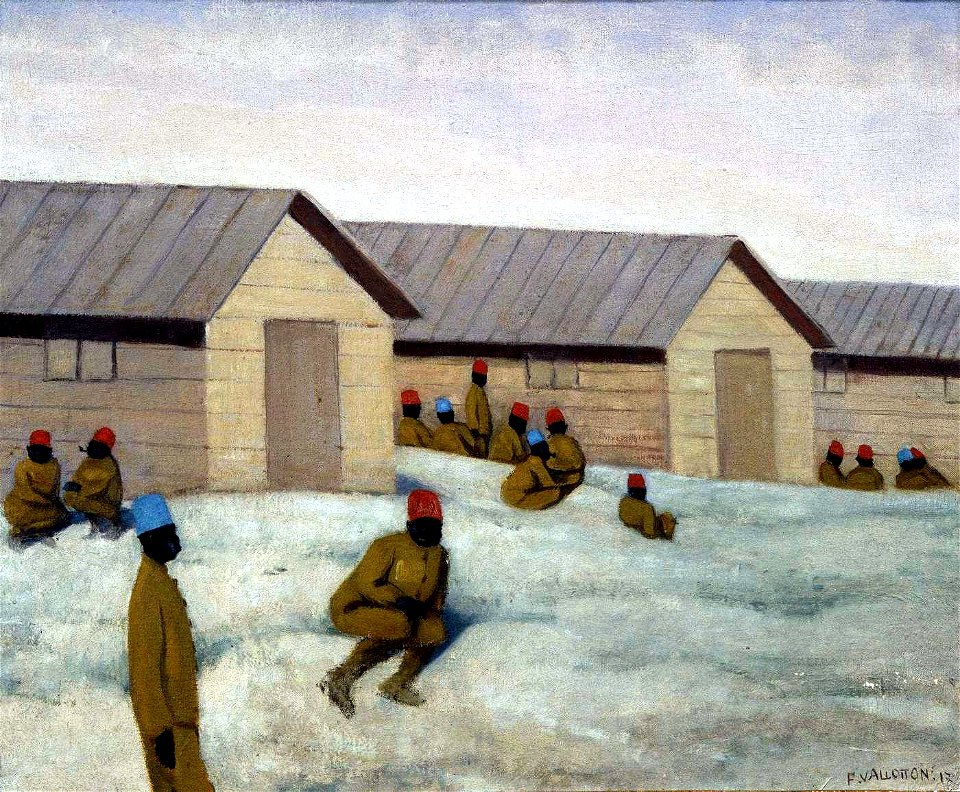 Vallotton-Soldats sénégalais au camp de Mailly