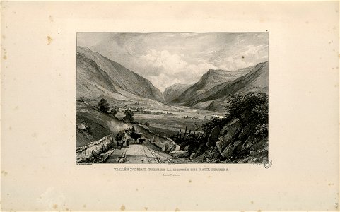 Vallée d' Ossau, prise de la montée des Eaux Chaudes (Basses Pyrénées) - Fonds Ancely - B315556101 A JACOTTET 1 013