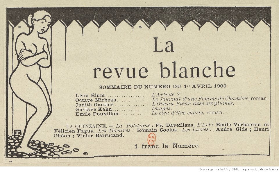 Vallotton - Vignette tirée de La revue blanche, btv1b6951796v