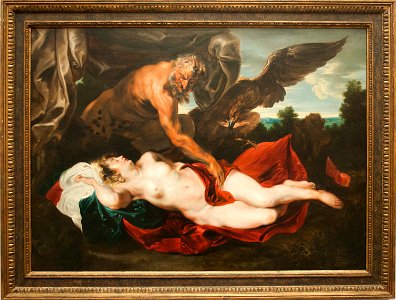 Van Dyck - Jupiter and Antiope. Free illustration for personal and commercial use.