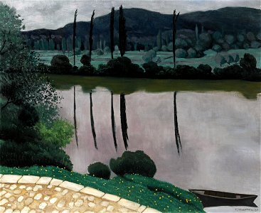 Vallotton - LA DORDOGNE À VITRAC, 1925, lot.62 (cropped)