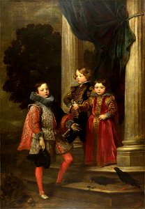 Van Dyck - The Balbi Children 1625-27. Free illustration for personal and commercial use.