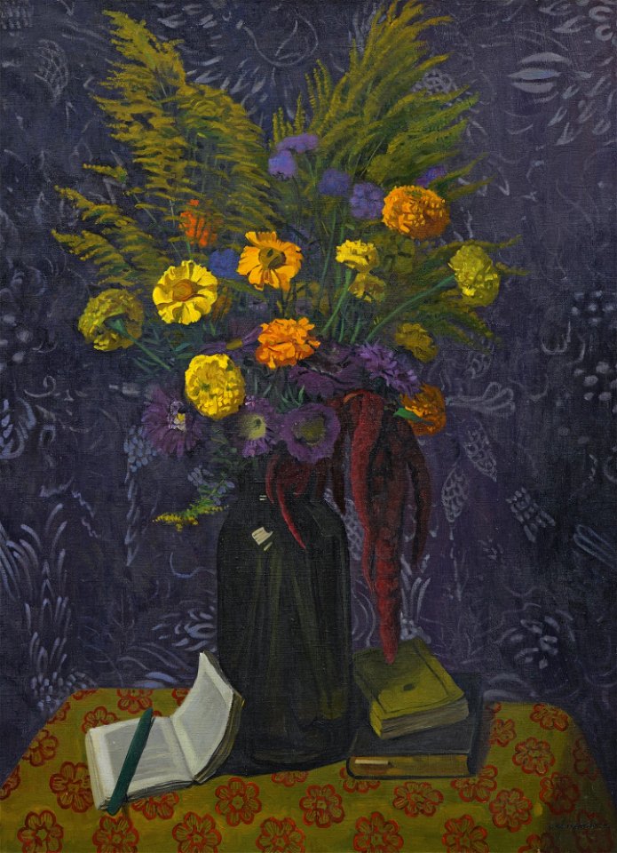 Vallotton - Œillets d'Inde et Gerbes d'or, 1925, lot.54