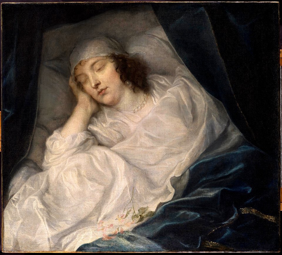 Van Dyck, Sir Anthony - Venetia, Lady Digby, on her Deathbed - Google Art Project