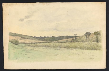 Vallée de Saint-(illisible) drawing by Jean-François Taelemans, R-2009-26335, Prints Department, Royal Library of Belgium