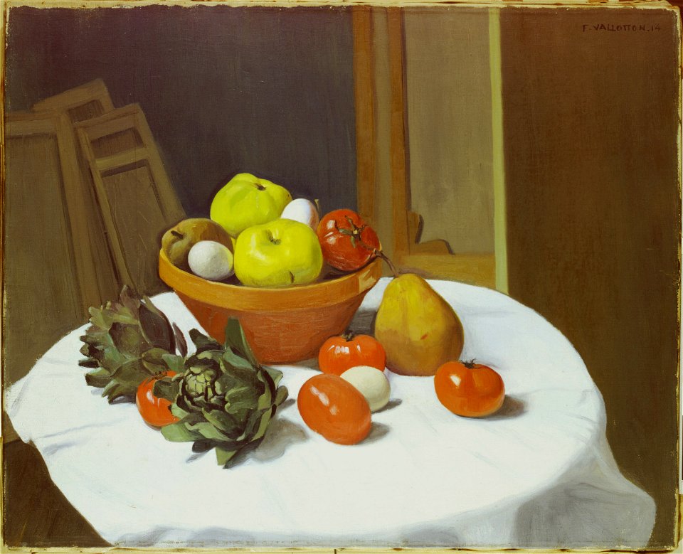 Vallotton - Nature morte fruits and vegetables, 1914, GKS666