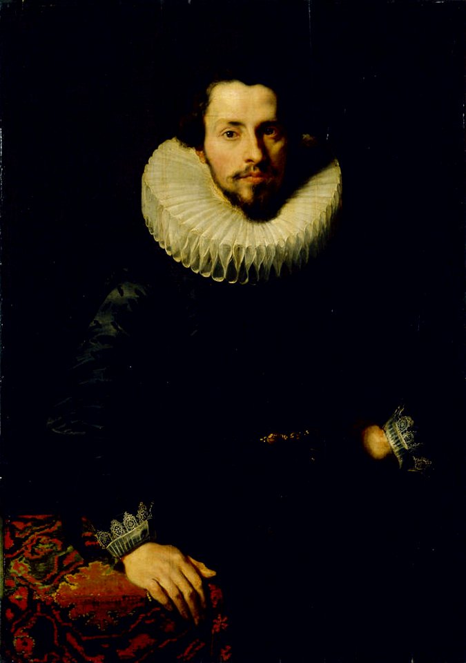 Van Dyck - Ein Mann neben einem Tisch, Um 1619-20