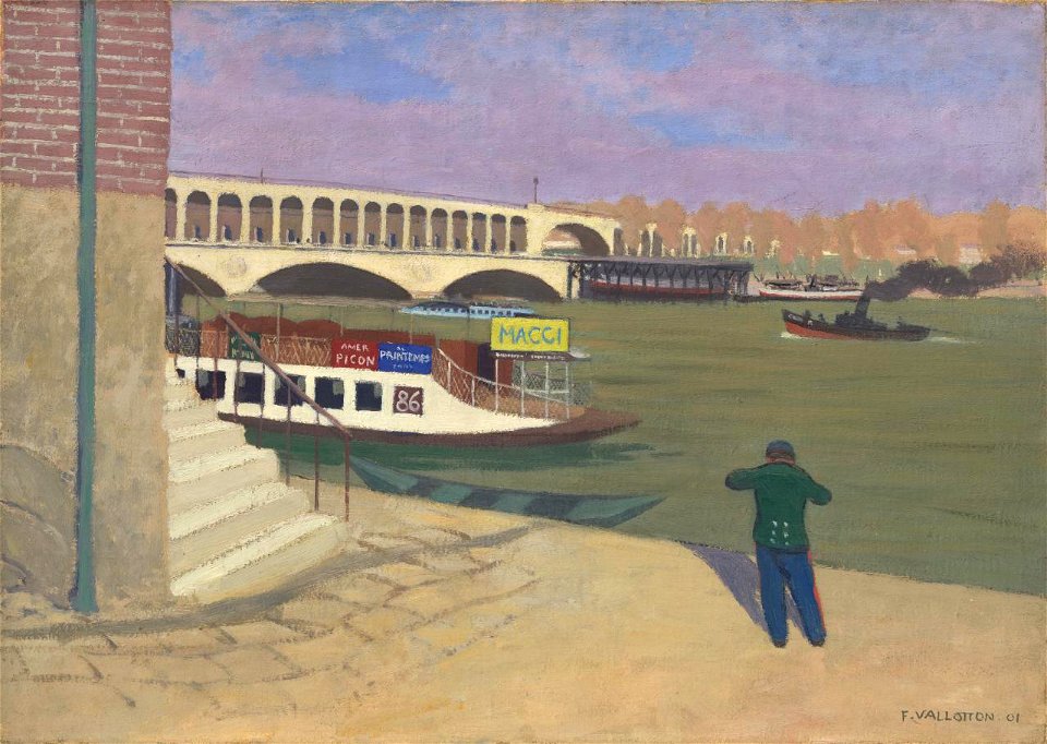 Vallotton - Point du Jour, banks of the Seine, 1901, 959-4