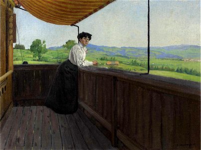 Vallotton - SUR LE BALCON, lot.125 (cropped)