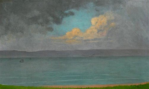 Vallotton - UN GRAIN, BAIE DE SEINE, 1918, lot.51 (cropped)