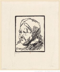 Vallotton - Tête de vieille femme, btv1b6951641j
