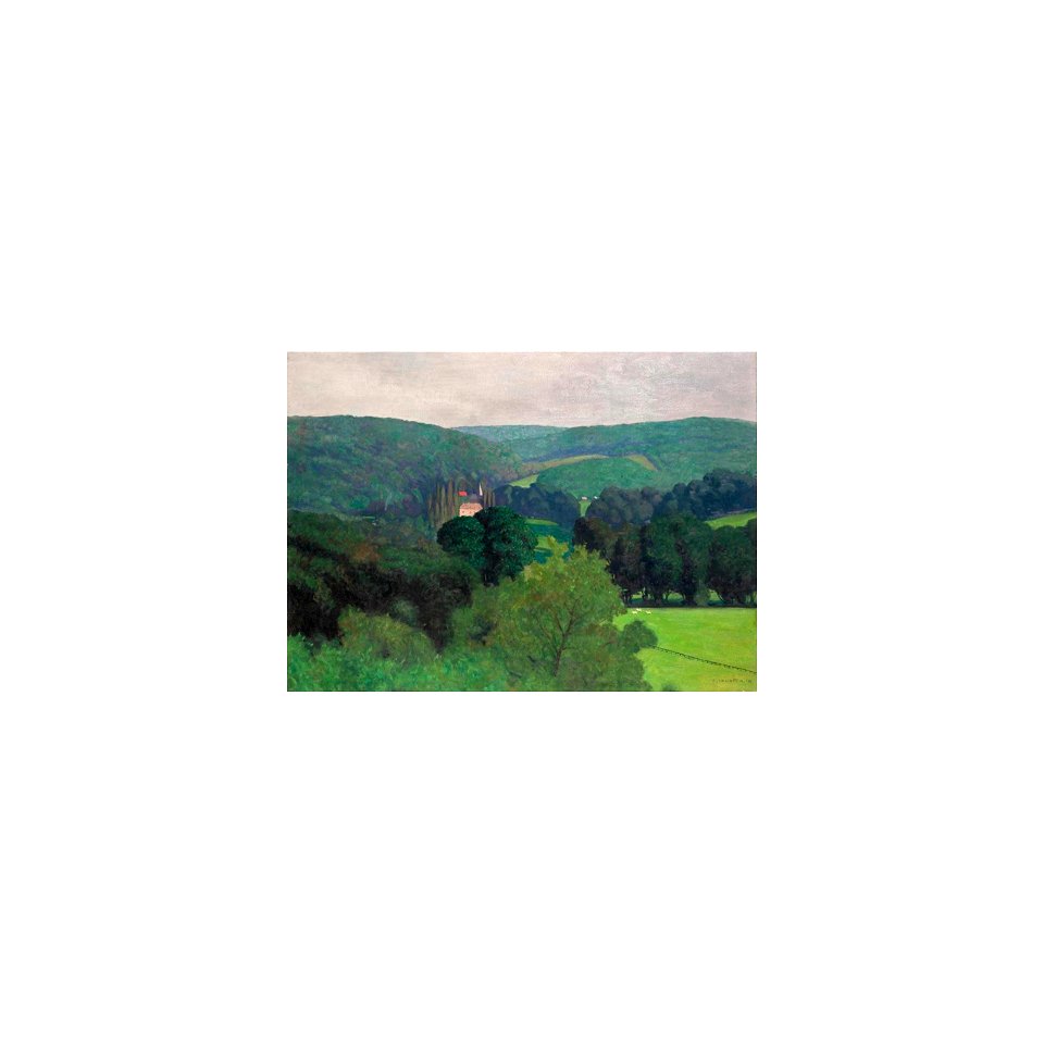 Vallotton - LE CHÂTEAU DE BARNEVILLE, 1910, lot.90