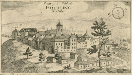 Valvasor - Grad in mesto Metlika