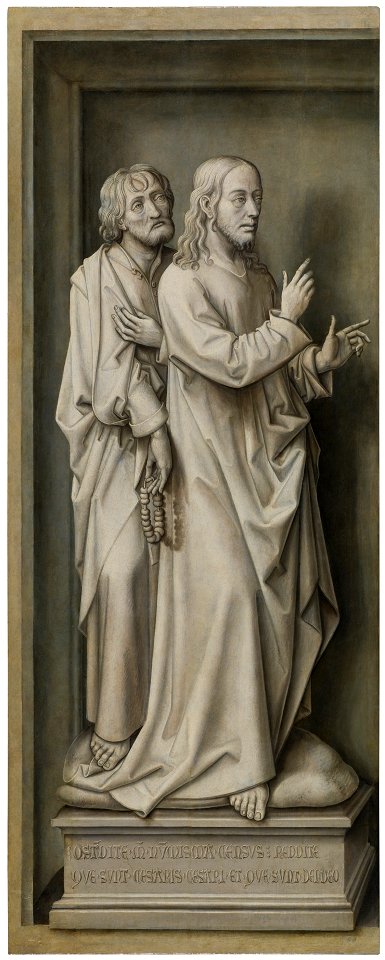 Van der Stockt, Triptych of the Redemption - Tribute to Caesar (Jesus and an Apostle)