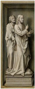 Van der Stockt, Triptych of the Redemption - Tribute to Caesar (Jesus and an Apostle)