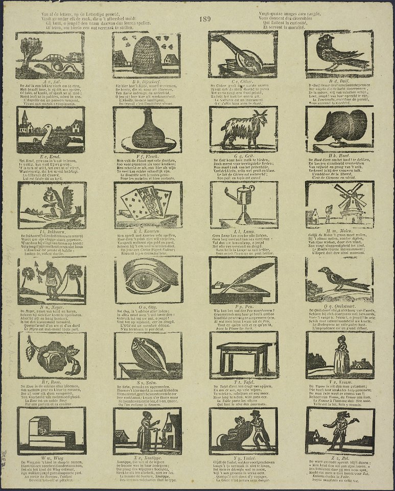 Van al de letters, op de letterlijst gesteld-Catchpenny print-Borms 0277