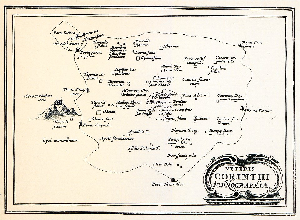 Veteris Corinthi ichnographia - Laurenberg Johann - 1661