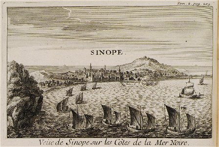 Veue de Sinope sur les Côtes de la Mer Noire - Tournefort Joseph Pitton De - 1717