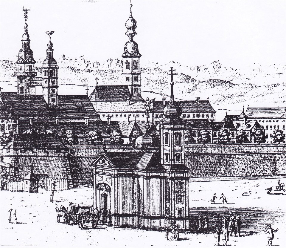 Valvasor - Schutzengelkirche, Klagenfurt - 1688