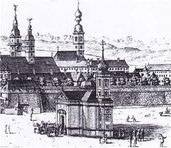 Valvasor - Schutzengelkirche, Klagenfurt - 1688