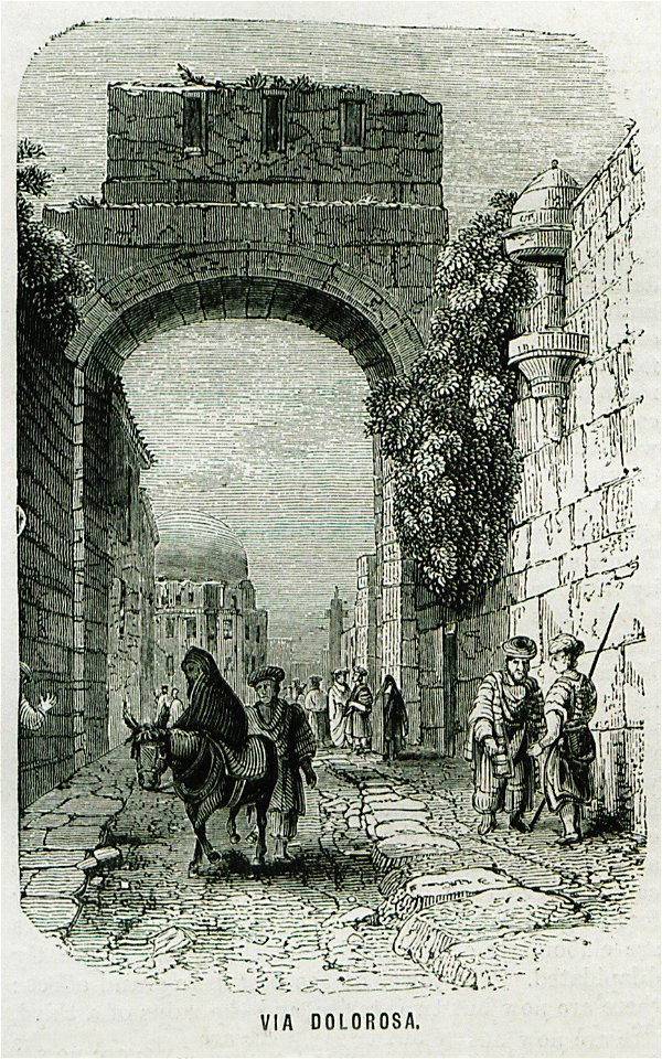 Via Dolorosa - Ainsworth William Francis - 1870